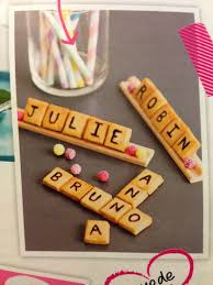 Marque Place Gourmand Le Scrabble En Petits Sables Biscuiterie Mariage Gourmand Beaux Desserts