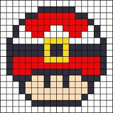 Pixel Art Toad Tete Recherche Google Dessin Carreau Champignon Mario Dessin Pixel