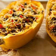 Spicy Spaghetti Squash With Black Beans Recipe Yummly Recipe Whole Food Recipes Recipes Whole Foods Market