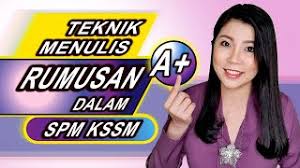 Contoh Rumusan Spm Kssm Otosection