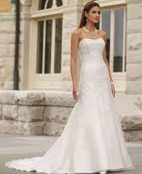 Dresses Wedding Dress Strapless Casual White Peals Necklace Affordable Casual Wedding Dr Wedding Dresses Casual Beach Wedding Dress Wedding Dresses Strapless