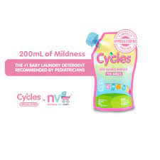 Cycles Baby Laundry Liquid Detergent Hypoallergenic For Baby S Sensitive Skin 200ml Travel Size Shopee Philippines