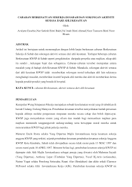 11 kumpulan wang simpanan pekerja (kwsp) bayaran caruman pilihan sendiri. Pdf Cabaran Berkesatuan Sekerja Di Sabah Dan Sokongan Aktiviti Semasa Dari Ahli Kesatuan Oleh