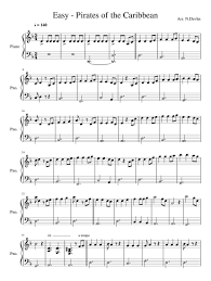 He's a pirate (from pirates of the caribbean: Print And Download Easy Pirates Of The Caribbean Easy Two Hand Piano Part For Some Of The Themes From Pirates Of The Carib Piano Easy Piano Piano Music Easy