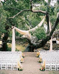 Now it's time to decorate! 20 Ways To Decorate A Wedding Ceremony Held Beneath Trees Martha Stewart