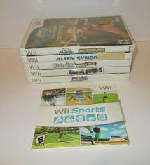 Nintendo Wii Lot Of 6 Video Games Wii Sports Guitar Hero Avatar Alien Syndrome Wii Sports Video Game Sales Guitar Hero