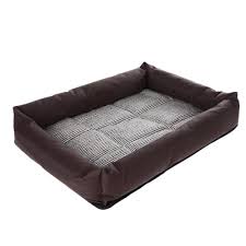 Mmdex New Soft Pet Dog Cat Spring Summer Cooling Bed Cushion Basket Pad Dog Mattress Pad Bed Hard Wearing Mat Basket Dog Mattresses Puppy Cushion Pet Bed Cover