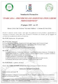 Inarcassa Previdenza Ed Assistenza Per I Liberi Professionisti Associazione Ingegneri Ischia
