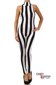 Black And White Striped Bodysuit Outfits Bodysuits And Jumpsuits Onlyleggings Com Fitness Wear Outfits Striped Jumpsuit Aerial Costume