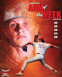 Our 1st 2024 @armoredheat Arm of the Week is our Ace, Ryan Watson 🔥  (@ryan25watson) “Ryan took home Frontier League Pitcher of the Week honors  this week as well. Watson has been