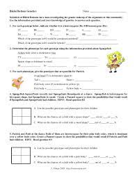 However below, behind you visit this web page, it will be thus totally easy to get as with ease as download guide spongebob genetics answer key. Sponge Bob Genetics
