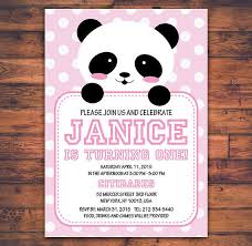 Birthday Invitation Card For 6 Year Old Boy Personalize Baby Panda Boy Or Girl First Birthday Invitation Etsy First Birthday Invitation Cards First Birthday Invitations Panda Birthday Party