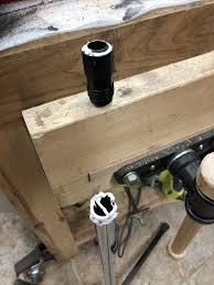 The Microphone Stand That I Use As A Tripod For My Gopro Had Some Snag Nothing I Can T Fix With A Bit Of Construct Construction Adhesive Woodworking Wine Rack