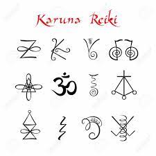 Practitioners activate them by visualizing them, drawing them, or saying their names out loud. Karuna Reiki Symbols Healing Energy Alternative Medicine Vector Royalty Free Cliparts Vectors And Stock Illustration Image 104524183