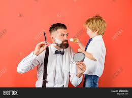 We paid this barber 500 to shave our dad s head bald shorts. Little Barber Image Photo Free Trial Bigstock