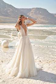 Lee Grebenau F W2020 Bridal Collection Lace Beach Wedding Dress Aline Wedding Dress Dream Wedding Dresses