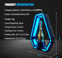 Ace Of Spades Champagne Presenter - LED Lighted Bottle Display With Remote  Control (7 Colors)