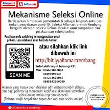 Sumber alfaria trijaya tbk (alfamart) bogor, jawa barat menyelenggarakan seleksi khusus pegawai bagi penyandang disabilitas. Lowongan Kerja Helper Crew Of Store Alfamart Pasar Banggi Rembang Lowongan Rembang