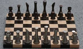 We have free shipping for orders over 75.00. Copper Steel Contemporary Chessmen Stylish Metal Chess Sets Chess Board Chess Set Unique Modern Chess Set