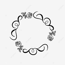Svg Black Rose Abstract Line Circle Border Element Abstract Black Rose Border Element Black Abstract Lines Png And Vector With Transparent Background For Free Download