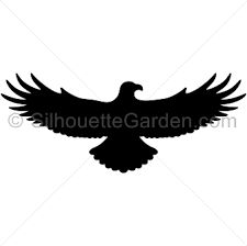 Flying Eagle Silhouette A flying eagle silhouette cross stitch pattern filled in with a sunrise mountain landscape the first picture is the chart you are buying, the caterpillar chart is a sample of what my charts look like. flying eagle silhouette