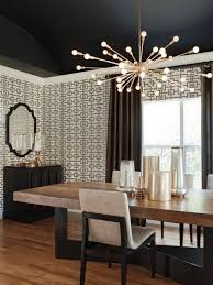 This can help the room look inviting and make the ceiling it works well hanging over a dining room table or as the main lighting for the kitchen. 6 Ceiling Paint Ideas That Will Remind You To Always Look Up Contemporary Dining Room Lighting Dining Room Contemporary Dining Room Lighting