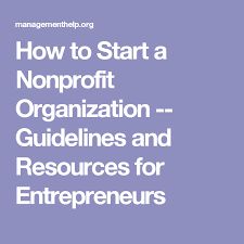 How To Start A Nonprofit Organization Guidelines And Resources For Entrepreneurs How To Start A Non Profit Organization Start A Non Profit Non Profit Organization