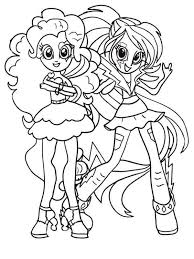 Twilight sparkle, rainbow dash, princess celestia, rarity, fluttershy, pinkie pie, applejack, apple bloom, sweetie belly and scootaloo will keep the kids company while you can get on with other chores. My Little Pony Apple And Pinkie Pie Coloring Page My Little Pony Coloring Pages