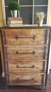 Inspired By The Mechanical Flair Of The Industrial Revolution This Heavy Duty Vintage Industrial Furniture Industrial Design Furniture Reclaimed Wood Dresser