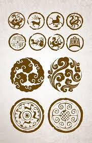 传统元素图案矢量 chinese patterns chinese folk art ancient tattoo