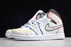 Jordan 1 Mid White Black Gym Red Release Date Bq6827 100 Mens Air Jordan 1 Mid Day Of The Dead 2020 For Sale In 2020 Air Jordans Black And Red Jordan 1 Mid