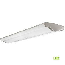 Best suited for a small room of 200 sq ft. Hampton Bay 4 Ft Vintage Industrial Style Brushed Nickel Rectangle Led Flush Mount Ceiling Light 3600 Lumens 3000k 4000k 5000k 54486112 The Home Depot Flush Mount Ceiling Lights Ceiling Lights Led Flush Mount
