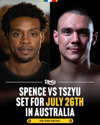 Ring - Errol Spence vs Tim Tszyu is set to take place on ...