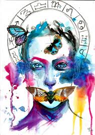 Zodiac Sign Virgo Art By Gabi Xavier Virgo Art Zodiac Star Signs Art