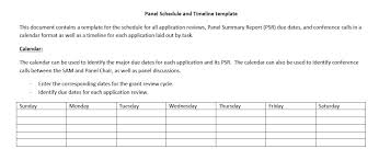 Download this for free and start making your own for your project. 5 Free Panel Schedule Templates In Ms Word And Ms Excel