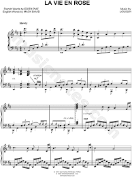 La Vie En Rose Piano Sheet Music Music Sheet Collection Does it mean anything special hidden between the lines to you?