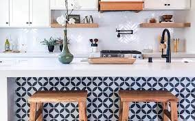 The hardware has an antique brass finish, from topknobs. Upcoming Kitchen Tile Trends 2021 Tileist By Tilebar