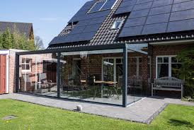 Glasschiebewand Wetterschutz Fur Die Terrassenuberdachung
