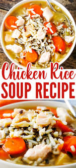 Easy Chicken Rice Soup Recipe Recipe In 2020 Easy Chicken And Rice Soup Recipe Homemade Soup Recipe Recipes