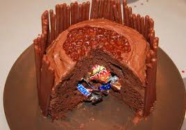 Papilles On Off Gateau Pinata Surprise Au Chocolat Ganache Montee Au Chocolat Au Carambar Au Thermomix Ou Sans Gateau Pinata Gateau Carambar