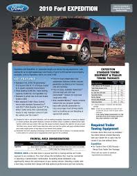 2010 Ford Expedition Towing Guide Specifications Capabilities