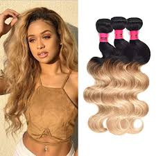 Beautyforever ombre brazilian hair 3bundles body wave unprocessed ombre hair weave body wave 3 tone. Wome Hair 3 Bundles Brazilian Ombre Blonde Curly Remy Hair Weaves Total 150g Cheap Two Tone 1b 27 Body Wave Human Hair Bundles 16 18 20 Buy Online In Antigua And Barbuda At