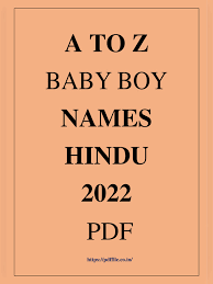 Find beautiful and unique names of boy with this. Pdf A To Z Baby Boy Names Hindu 2022 Pdf Download Pdffile