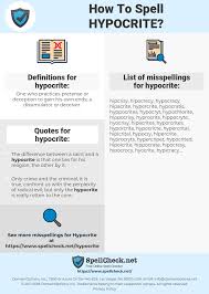 How To Spell Hypocrite And How To Misspell It Too Spellcheck Net