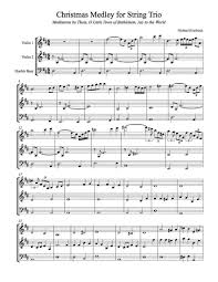 After learning how to play these patterns, you can start messing around with them to create different. Free Christmas Medley Sheet Music For Two Violins And Double Bass Sheet Music Christmas Sheet Music Violin Sheet Music