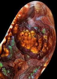 Mexican Fire Agate A Variety Of Chalcedony Sio2 A Precious Natural Gemstone Found In Only Certain Parts Minerals And Gemstones Stones And Crystals Minerals