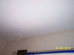 Repair peeling paint from a textured ceiling after addressing the underlying cause. Ceiling Peeling Any Ideas Why