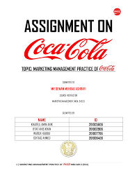 Its only main rival is pepsi. Pdf Marketing Management Practice Of Coca Cola