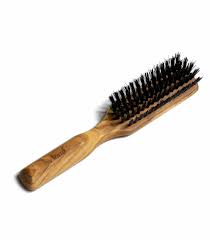 Your teen will be able to brush through long, thick, or curly hair and clean the brush with the included cleaning tool. Olive Wood Hairbrush Wild Board Bristles Anae On Takaterra Com