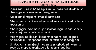 Maybe you would like to learn more about one of these? Dasar Dasar Luar Negara